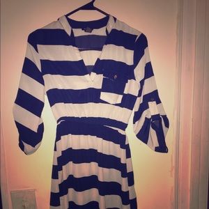 White and Navy dress